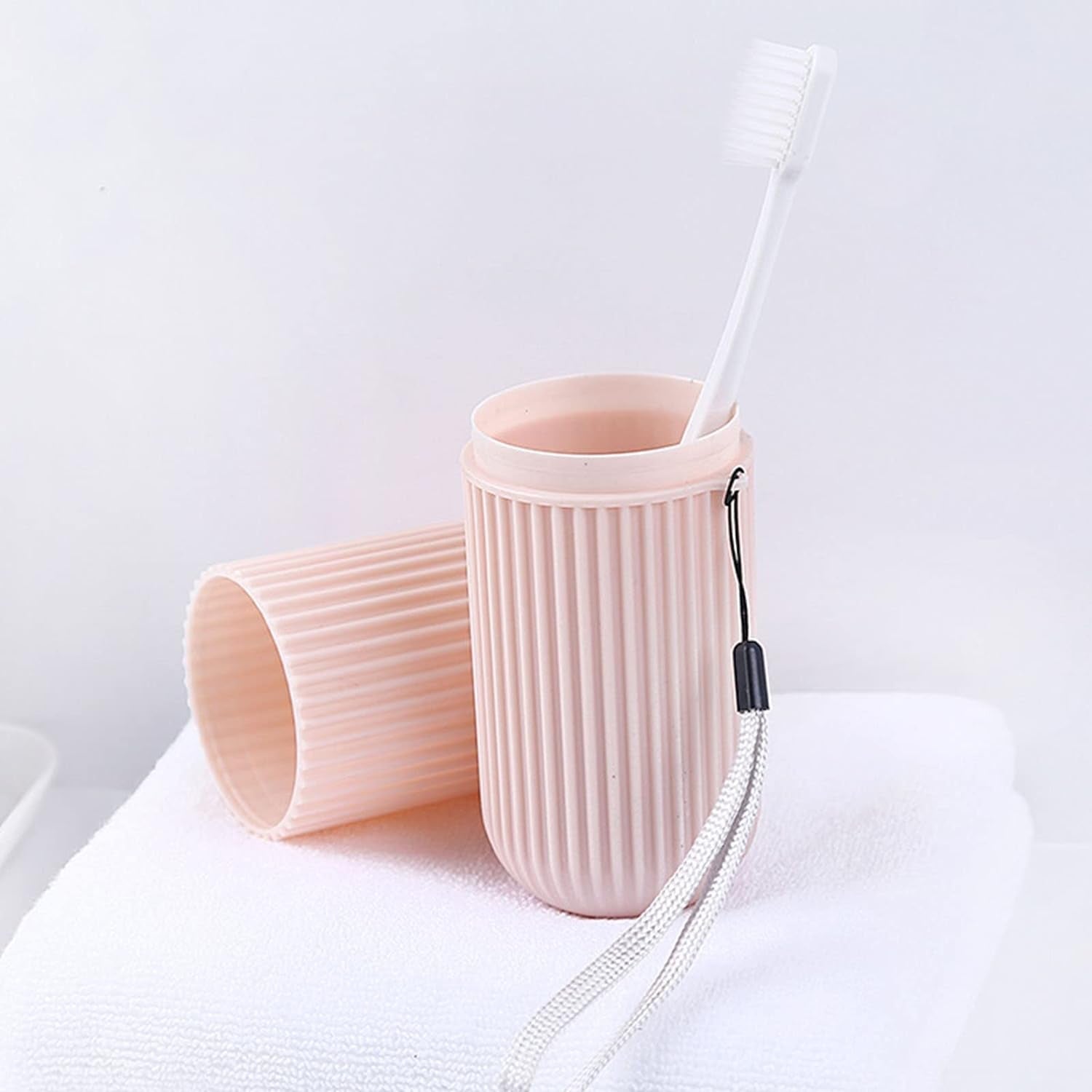 0308 Travel Toothbrush Holder, Portable Toothbrush Case for Traveling, Camping, Capsule Shape Travel Toothbrush Toothpaste Case Holder Portable Toothbrush Storage Plastic Toothbrush Holder With Rope and Brush 0308 Travel Toothbrush Holder, Portable Toothbrush Case for Traveling, Camping, Capsule Shape Travel Toothbrush Toothpaste Case Holder Portable Toothbrush Storage Plastic Toothbrush Holder With Rope and Brush